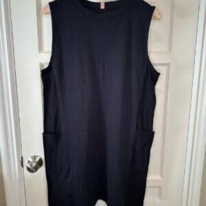 Lunya Cool Paneled Sleeveless Mini Dress - Black Size Large